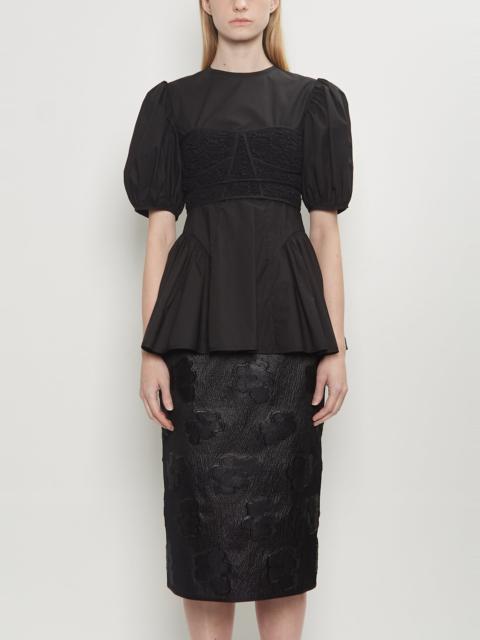 CECILIE BAHNSEN Cotton Conner Top