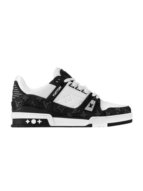 Louis Vuitton Louis Vuitton Trainer 'Embossed Monogram - White Black Denim'