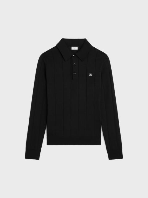 CELINE polo IN FINE SILK AND COTTON