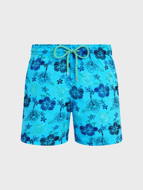 Vilebrequin MEN SWIM TRUNKS EMBROIDERED TROPICAL TURTLES - LIMITED EDITION