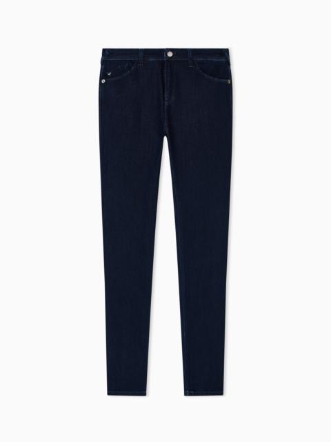 EMPORIO ARMANI J28 High-waisted super-skinny leg jeans in a viscose-blend denim
