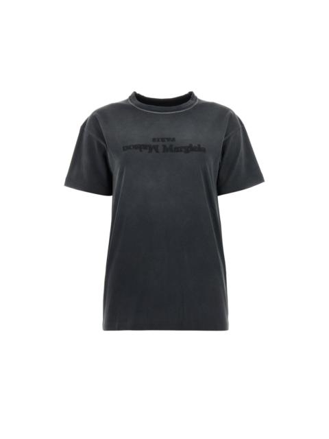 Maison Margiela MAISON MARGIELA Charcoal Cotton T-shirt New & Authentic (Wom