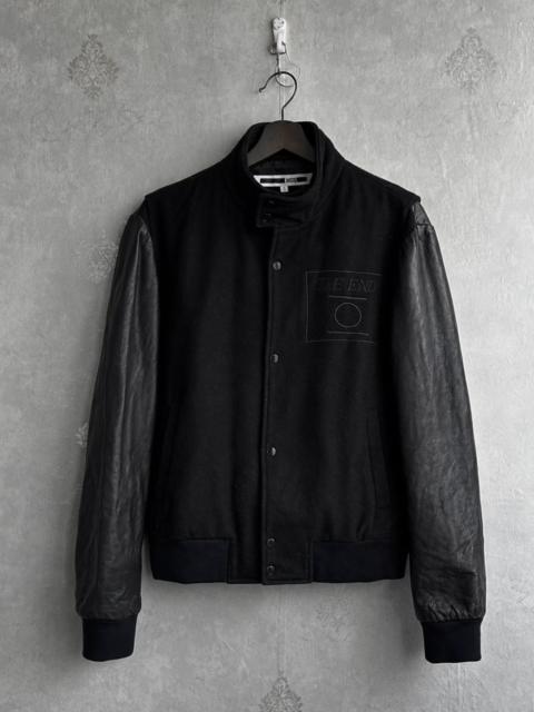 Alexander McQueen Alexander McQueen 17AW End Embroidered Leather Jacket
