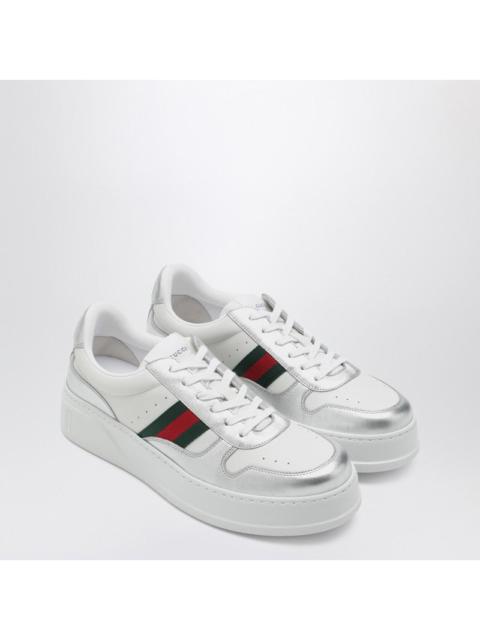 GUCCI Gucci White/Silver Sneakers With Oversized Sole Men