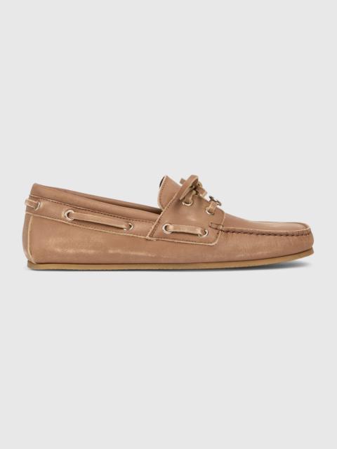 GUCCI Gucci Interlocking G Boat Shoes