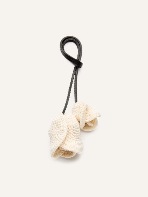 MAGDA BUTRYM Crochet rose charms in cream