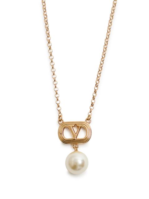 Valentino Valentino Garavani Ovalette Vlogo Necklace