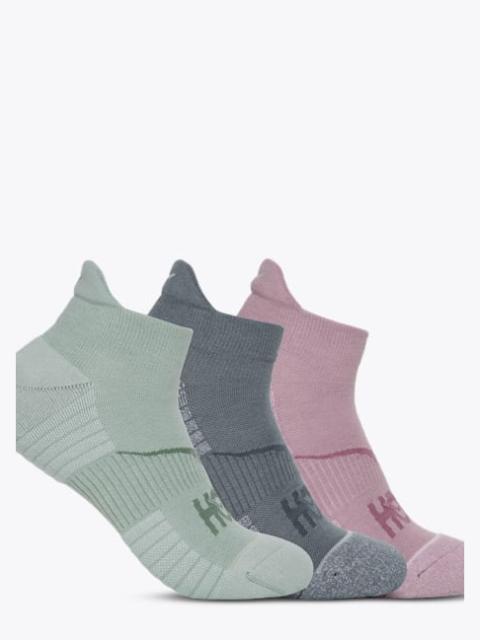 HOKA No-Show Run Sock 3-Pack in Sage/Slate Blue/Fragrnt Lilac