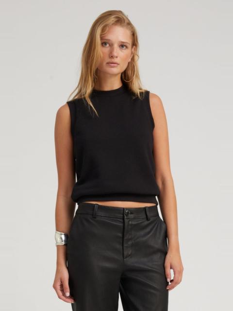 SPRWMN BLACK SHRUNKEN VEST