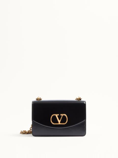 Valentino VALENTINO GARAVANI VAIN SHOULDER BAG IN SHINY CALFSKIN