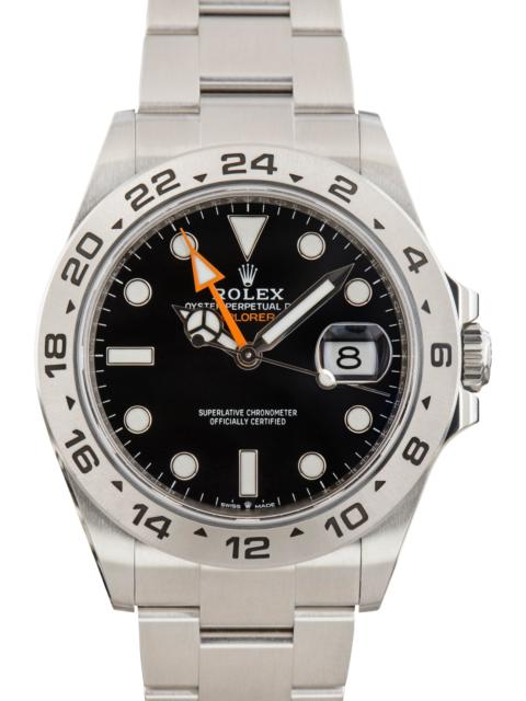 ROLEX Rolex Explorer II Black Dial 226570 Steel Oyster