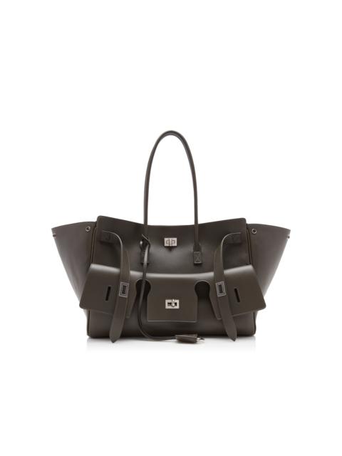 BALENCIAGA Bel Air Medium Leather Carry-All Bag green