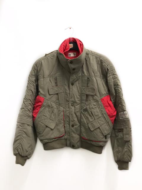 Other Designers Vintage - Vintage Ellesse Super Racing Gear Bomber Hooded Jacket