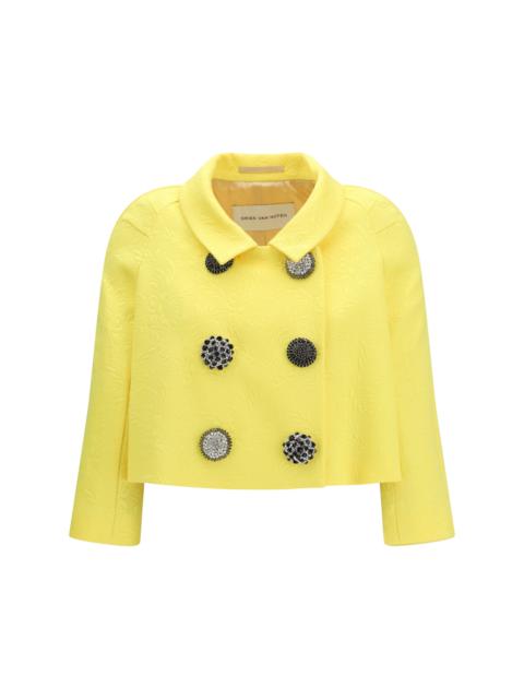 Dries Van Noten Dries Van Noten Cropped Jacket Yellow