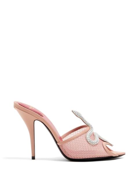 Valentino Valentino Garavani Women Coeur Vipère Leather Mules