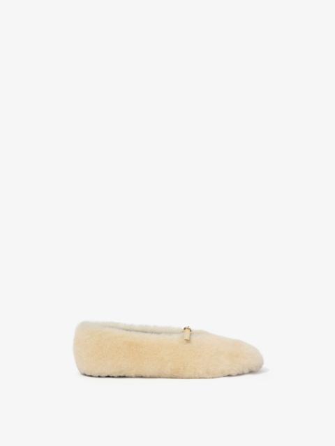 Proenza Schouler Tee Mary Jane Flats in Shearling