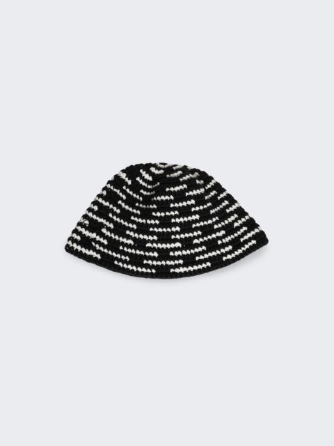 SAINT M×××××× Knit Bucket Hat Black | thewebster | REVERSIBLE