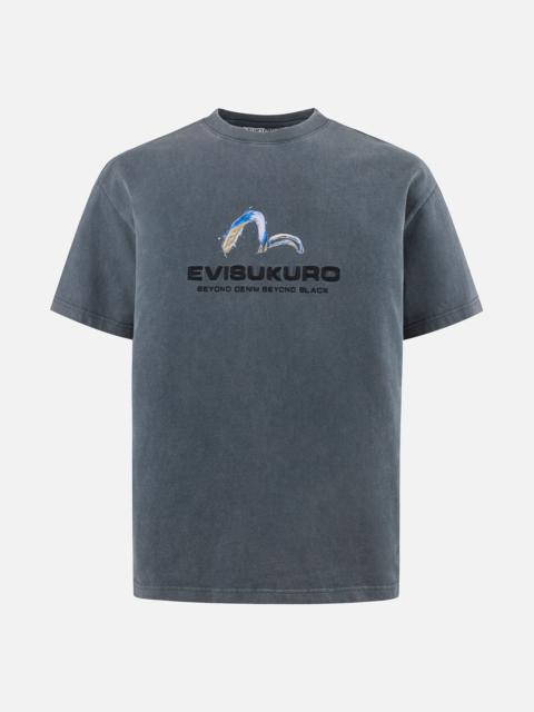 EVISU Surf Seagull Print Relax Fit T-shirt