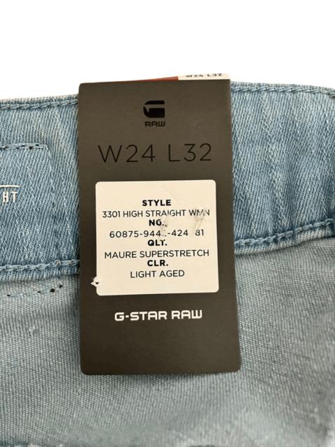 Other Designers G-Star Raw 3301 High Straight Wmn Jeans Light Aged 24 BNWT