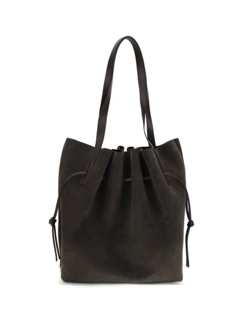 Yuzefi Yuzefi Scallop Suede Shoulder Bag Ganache