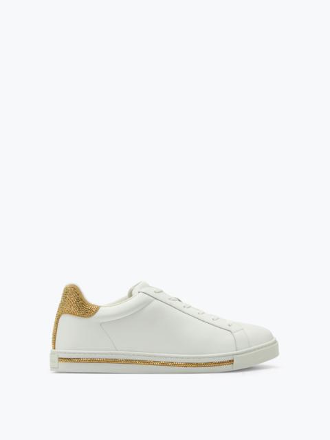 RENE CAOVILLA Xtra Crystal White-Gold Sneaker 15