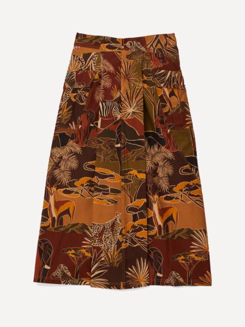 FARM RIO Elephants Green Skirt