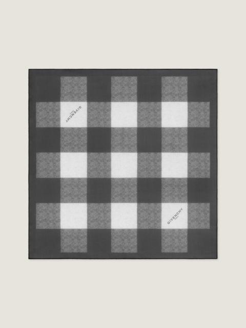 Givenchy CHECKED SQUARE IN SILK GEORGETTE