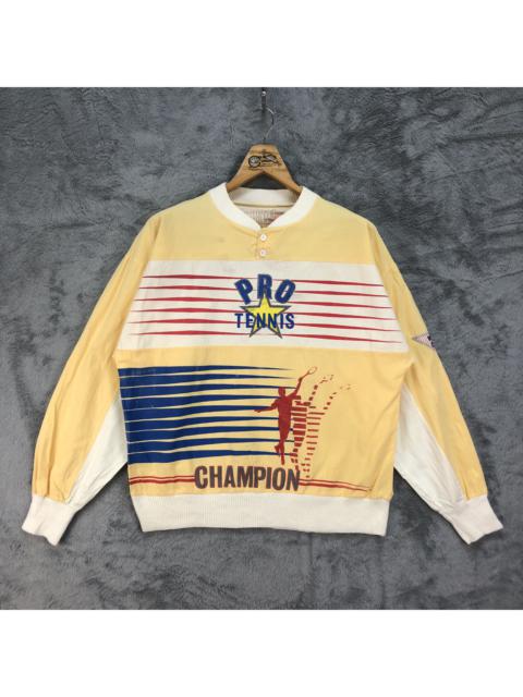 Other Designers Vintage - Vintage PRO TENNIS Champion Colorblock Sweatshirts #4679-163