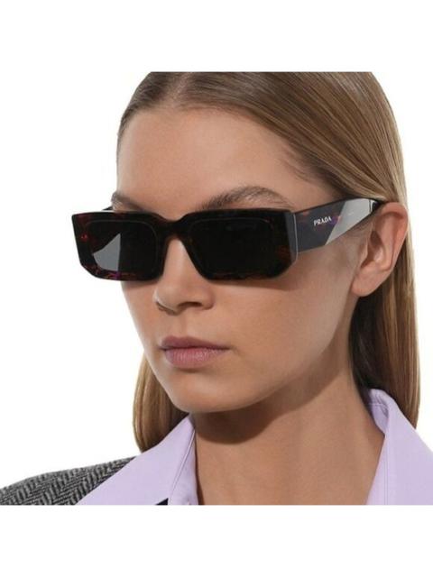 Prada NEW Prada PR06YS 2AU8C1 Havana Tortoise Dark Brown Rectangle Unisex Sunglasses
