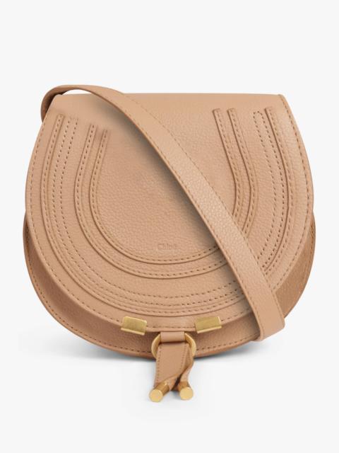 Chloé SMALL MARCIE SADDLE CROSSBODY BAG | LIGHT TAN