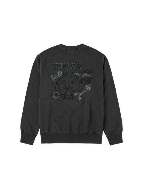 EVISU Godhead and Logo Embroidery Relax Fit Sweatshirt