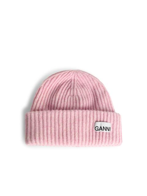 GANNI Ganni Rose Wool Beanie Women