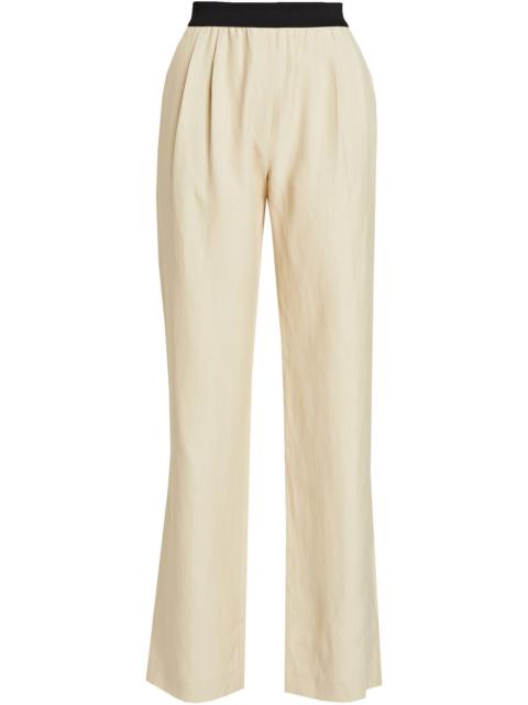 Loulou de Saison Takaroa pleated twill straight-leg pants