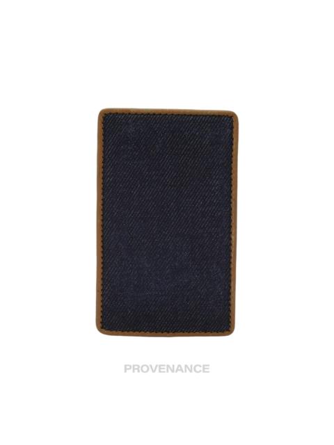 Dior Denim Card Holder Wallet - Tan
