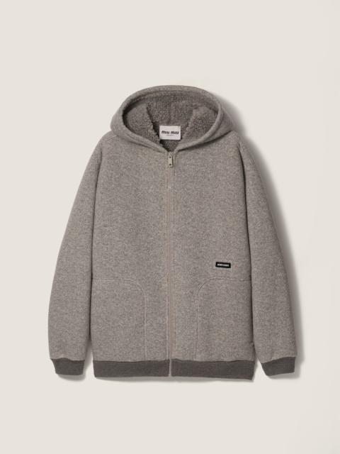 Miu Miu Fleece hoodie jacket