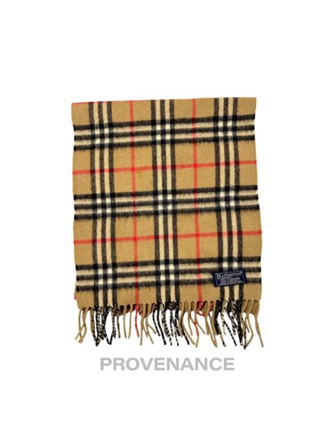 Burberry Vintage Burberrys Scarf Nova Check 100% Cashmere Camel