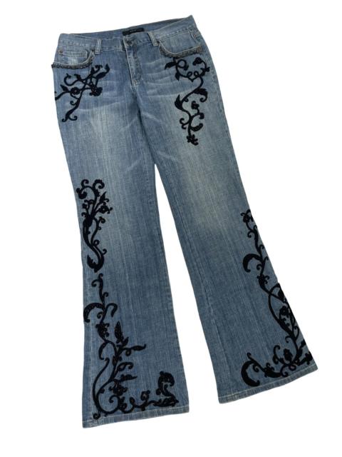 Other Designers Rare Vintage Japanese Brand Embroidery Tattoo Flare Jeans