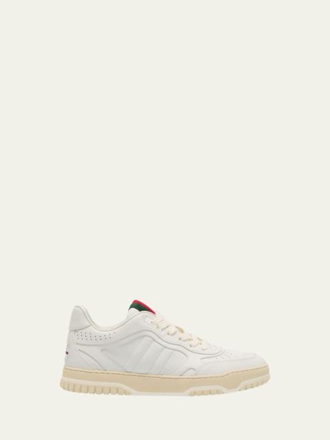 GUCCI ReWeb Sparrow Low-Top Leather Sneakers