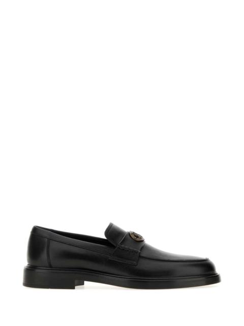 Burberry Burberry Men Black Leather Pembroke Loafers