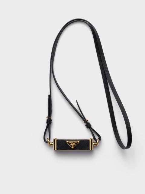 Prada Metal and Saffiano leather smartphone case