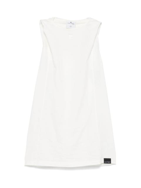 courrèges Hooded tank top