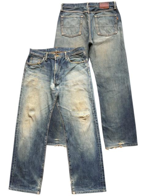 Other Designers Vtg Edwin 505X Selvedge Distressed Mudwash Denim Jeans 34x30