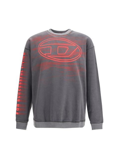 Diesel Diesel Men Cotton Printed Logo Sweatshirt