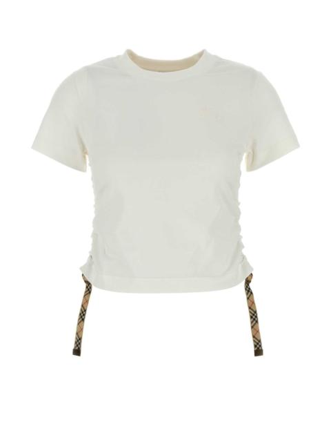 Burberry Burberry Women White Cotton T-Shirt
