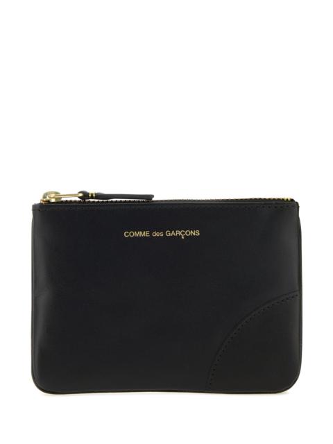 Comme Des Garçons Black leather coin case