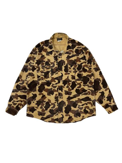 Other Designers Vintage 90s Deerskin By Melton Shirt Co. Camo Button Jacket