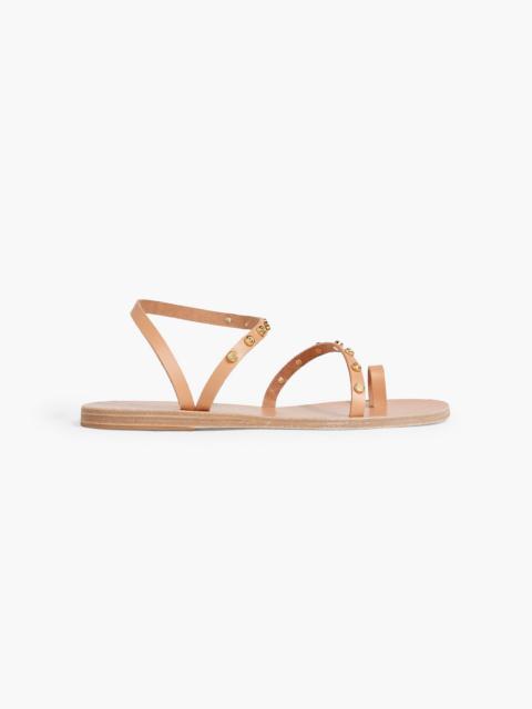 ANCIENT GREEK SANDALS Apli Eleftheria embellished leather sandals