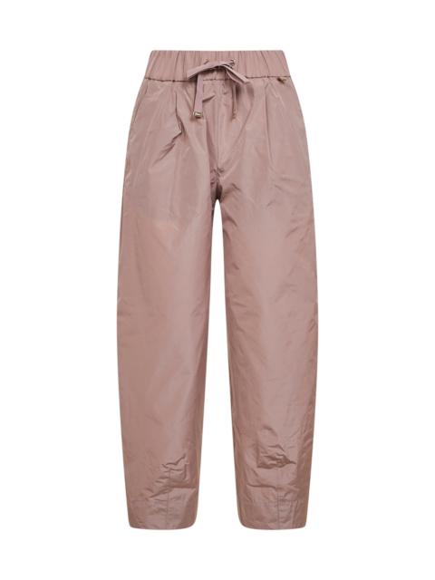 Herno Herno Women Powder Pink New Techno Taffeta Carrot-Fit Trousers