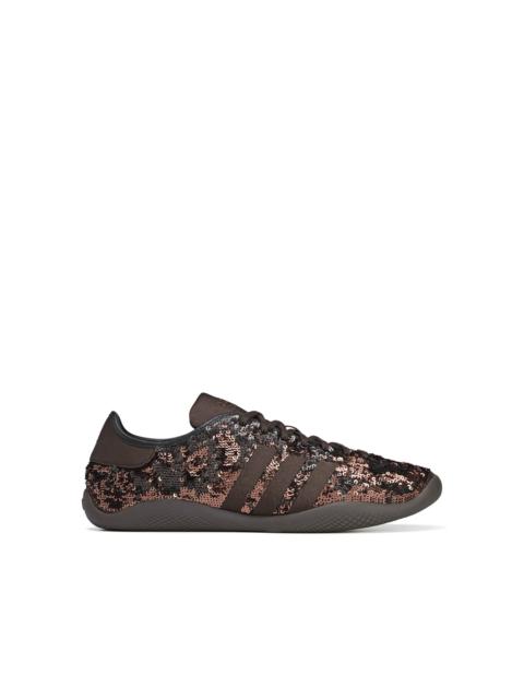 adidas WB KARINTHA SEQUIN SNEAKERS - DARK BROWN / CREAM BROWN