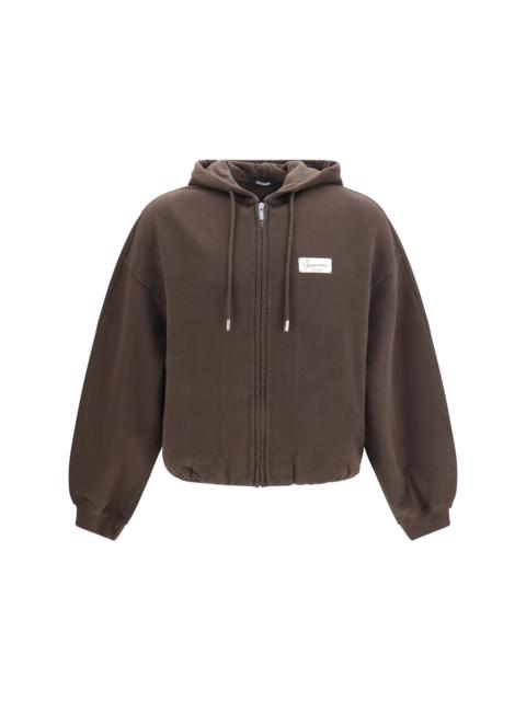 JACQUEMUS Jacquemus Le Montaigne Hooded Sweatshirt Dark Brown